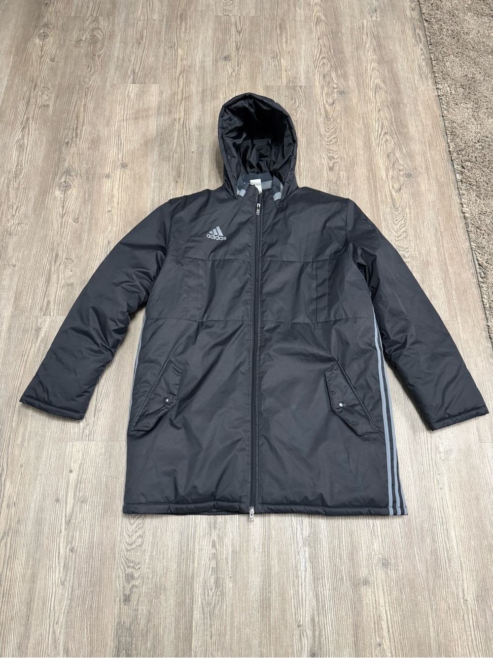 Adidas Condivo 16 Parka Men’s XL Black Team Stadium Puffer Jacket Soccer
